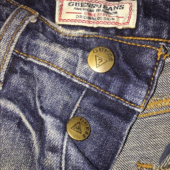 Vintage Guess Jean High Waisted Shorts - Picture 3 of 5